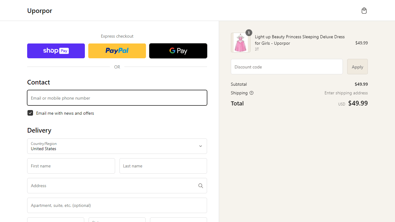 How to apply Uporpor coupon code